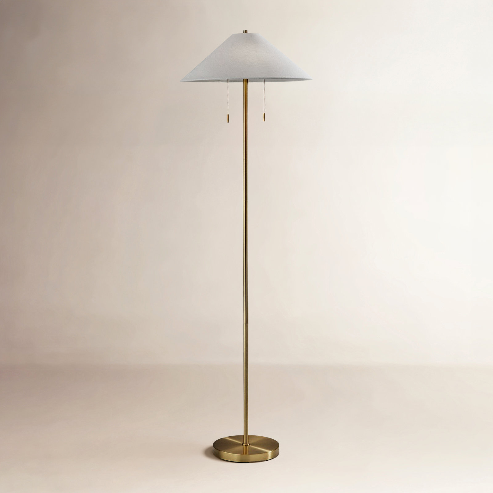 Joss & Main Finley 60.5'' Brass Traditional Floor Lamp & Reviews